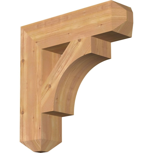 Ekena Millwork Westlake Craftsman Smooth Bracket, Western Red Cedar, 5 1/2"W x 24"D x 24"H BKT06X24X24WTL04SWR - main